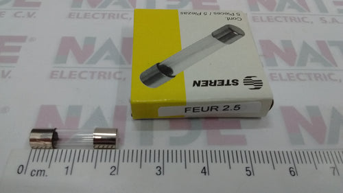 FUSIBLE TIPO EUROPEO DE 2.5 AMP 250 V