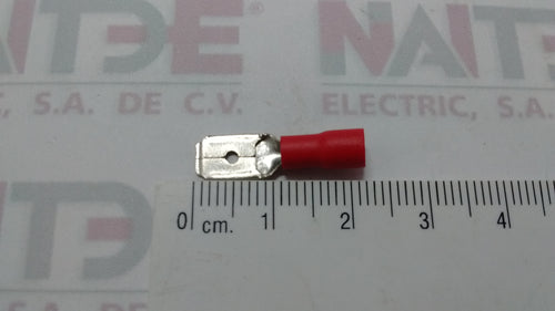 TERMINAL MACHO ROJA AE51242 .250 TCAL 22-16.