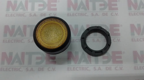 BOTON PULSADOR ILUMINADO ABB 1SFA611100R1103, AMBAR, MOMENTANEO, 110 VCA.