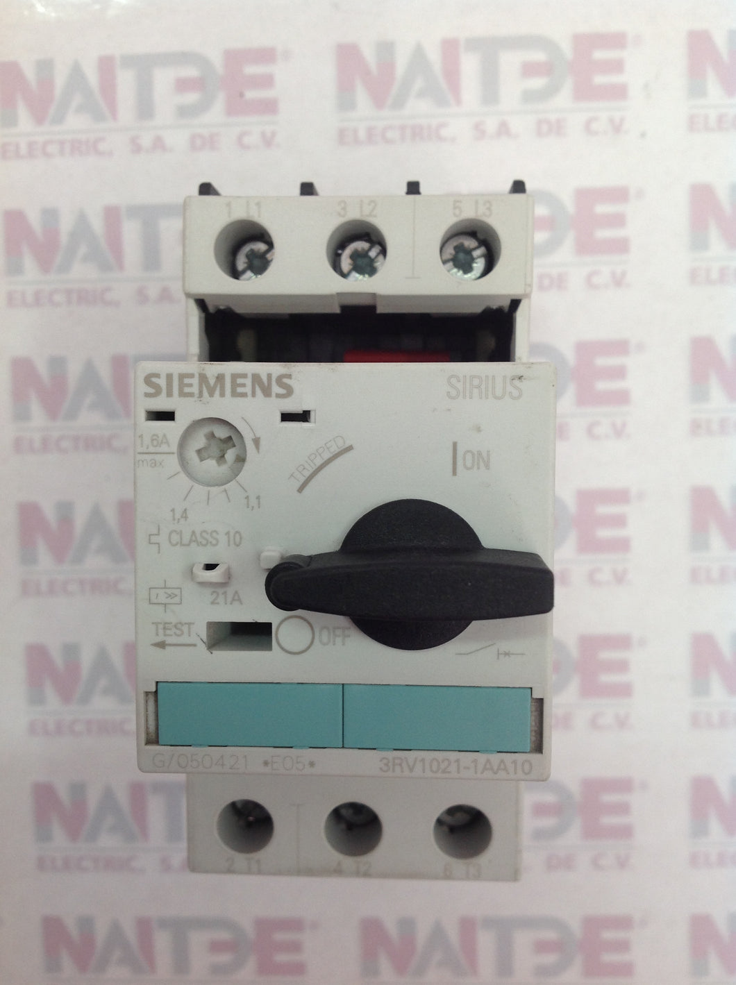 GUARDAMATOR SIEMENS 3RV1021-1AA10  DE 1.1 - 1.6 AMP