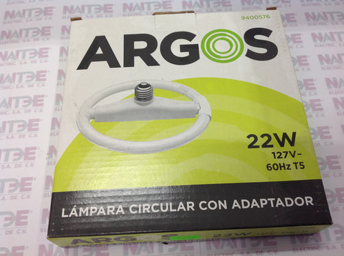 TUBO CIRCULAR DE ENERGIA CON BALASTRO ARGOS, 22W, T5, 6400K, 127V #9400576