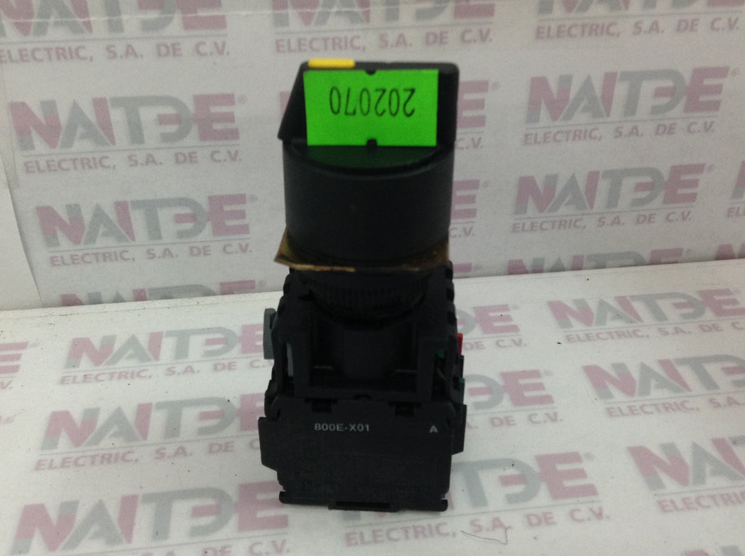 SELECTOR ALLEN-BRADLEY 800E-XO1 DE 2 POS  SIN/RETENCION 2NC-2NO