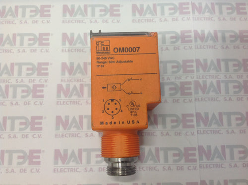 FOTOCELDA EFECTOR OMOOO7-OMOO EMISOR-RECEPTOR 90-240VAC  IP67 RANGO 50m AJUSTABLE