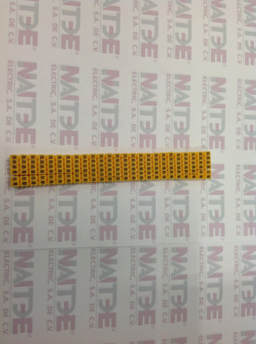 SEÑALADORES P/CABLE CAB 3 LEGRAND CAT 383-52 DE 1.5 A 2.5 MM. LETRA 