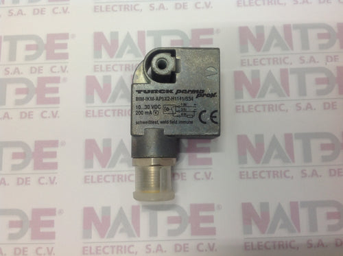SENSOR INDUCTIVO TURCK  BIM-IKM-AP6X2-H1141/S34 10-30 VDC PNP 4 HILOS C/CONECTOR M12