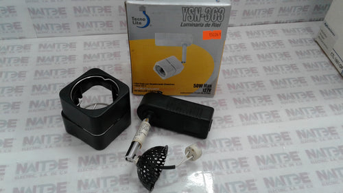 LUMINARIO DE RIEL TECNO LITE  YS-363  MR-16 NEGRO