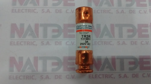 FUSIBLE FERRAZ TR3R, 3 AMP 250 V C/RET
