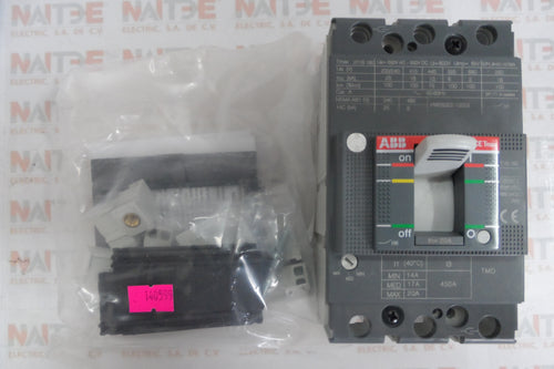INTERRUPTOR TMAX ABB  XT1B 160 20 AMP TMD 20-450 3p F F, S/TERMINALES CAT 1SDA066800R1