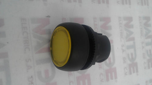 BOTON PULSADOR ILUMINADO ALLEN BRADLEY 800EP-FP5 RASANTE COLOR AMARILLO