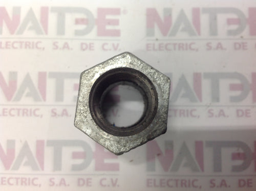 REDUCCION BUSHING GALVANIZADO DE 3/4 PULG A 1/2 PULG