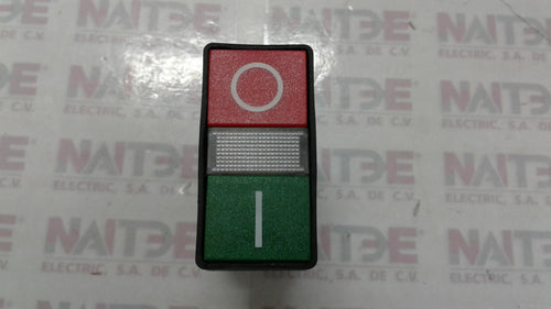 BOTON DOBLE CUTLER  HAMMER E22DB1A21C  ARRANCAR-PARARDE 225 mm COLOR ROJO/VERDE