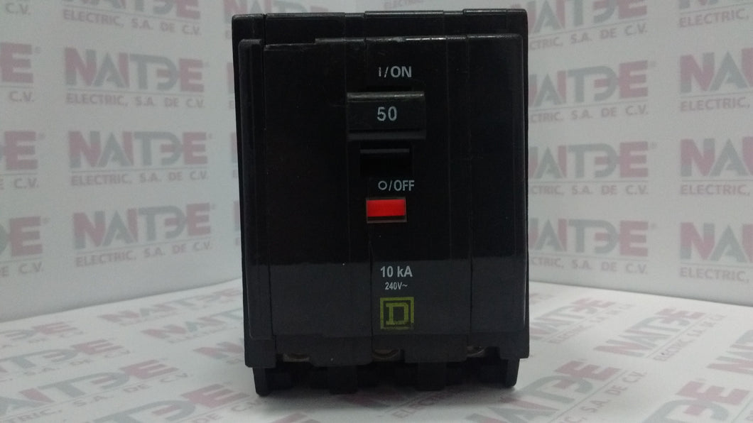 PASTILLA SQUARE D QO350, 3P, 50 AMP