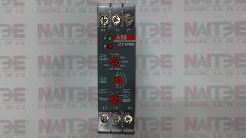 TIMER ABB 1SVR508020R000, CT-MFC.12, 0.05 SEG-100H, AC/DC, 24-240 V (MOD ANTERIOR 1SVR550029R8100)