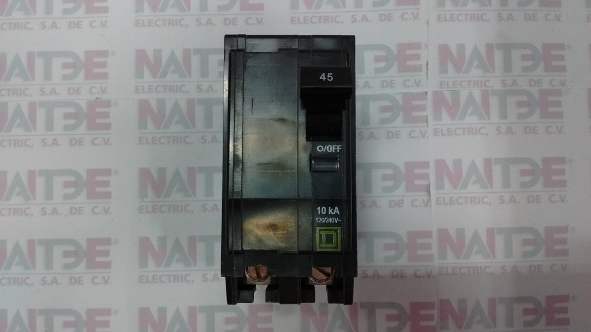 PASTILLA SQUARE D QO245, 2P, 45 AMP – NAITDE ELECTRIC