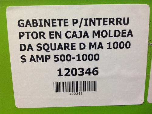 GABINETE P/INTERRUPTOR EN CAJA MOLDEADA SQUARE D MA 1000 S AMP 500-1000