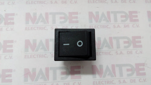SWITCH DE BALANCIN  STEREN BTS-17 PLASTICO NEGRO 20/15A 2P 2T 2 POSICIONES COLOR NEGRO