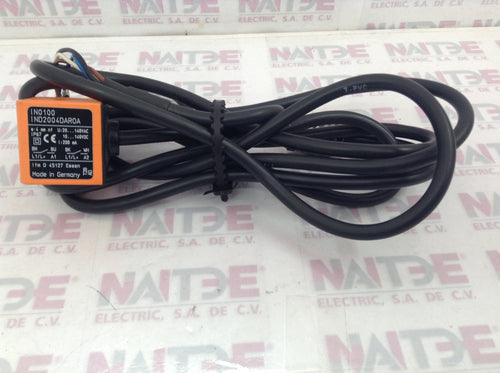SENSOR INDCUTIVO IFM EFECTOR 1N0100-IND2004DAR0ADS 10-140 VAC 4 MM 4 HILOS C/CABLE