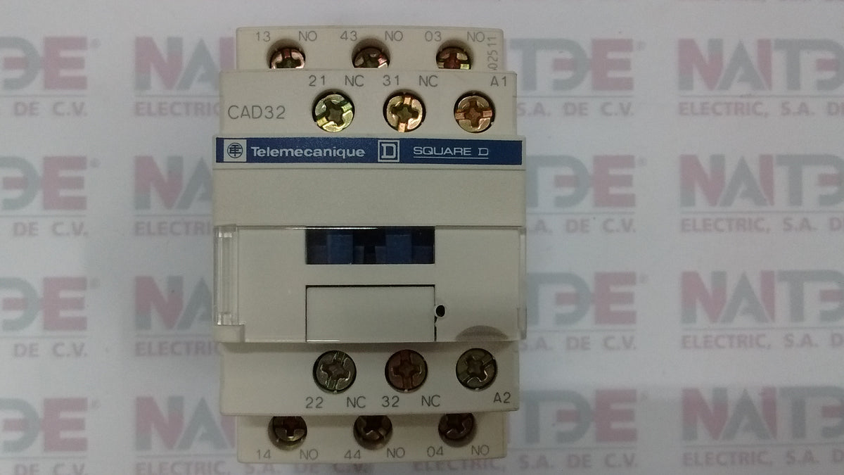 Contactor Model Cad32 CONTACTOR AUXILIAR TELEMECANIQUE CAD32 DE 24 VAC. – NAITDE ELECTRIC