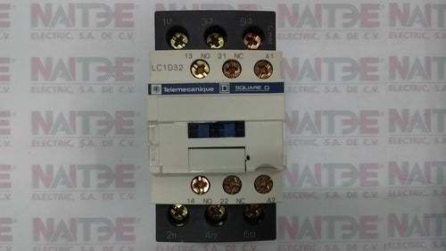 CONTACTOR TRIPOLAR  TELEMECANIQUE LC1D32 DE 24 VCA.