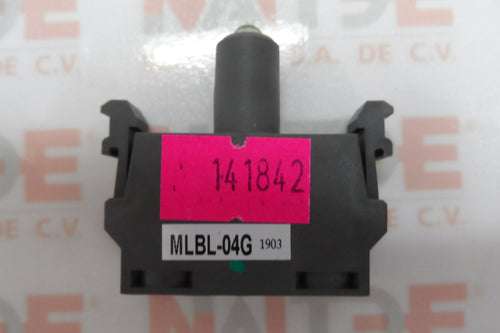 BLOCK C/LED VERDE ABB 1SFA611621R1042, TIPO MLBL-04G, 110/130 VAC
