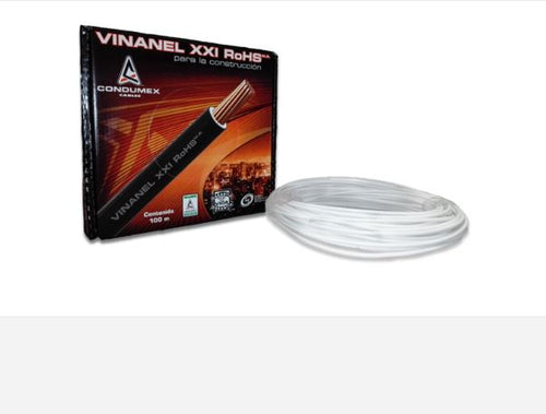 CABLE ELECTRICO VINANEL CONDUMEX CAL.12 BLANCO THW-LS  600 V 90 G ( VIAKON )