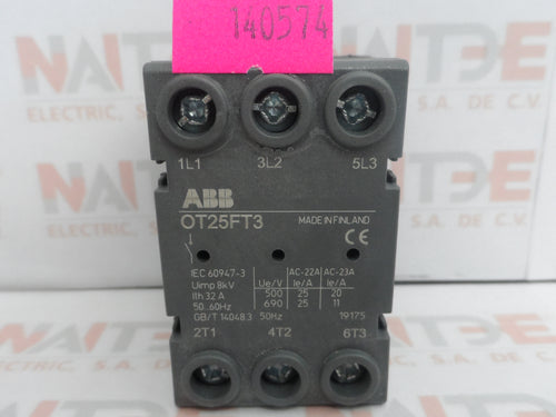 SECCIONADOR ABB OT25FT3