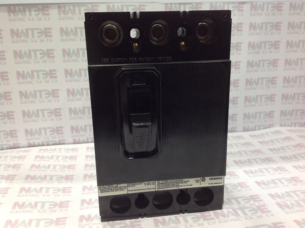 INTERRUPTOR SIEMENS QJ23B225 225 AMP. 240 V.