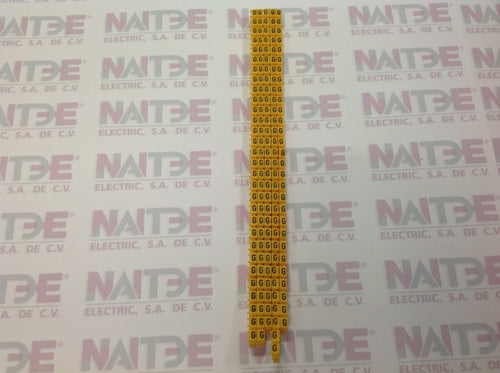 SEÑALADORES P/CABLE CAB 3 LEGRAND CAT 383-36 DE 1.5 A 2.5 MM. LETRA 