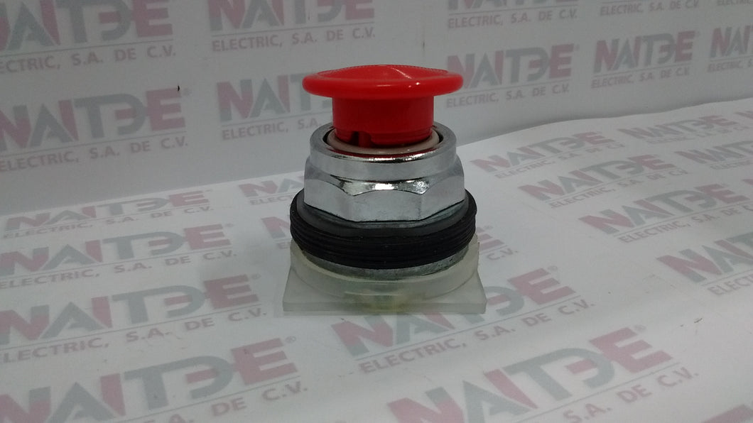 BOTON HONGO SQUARE D 9001KR4R, ROJO, 30 MM, MOMENTANEO