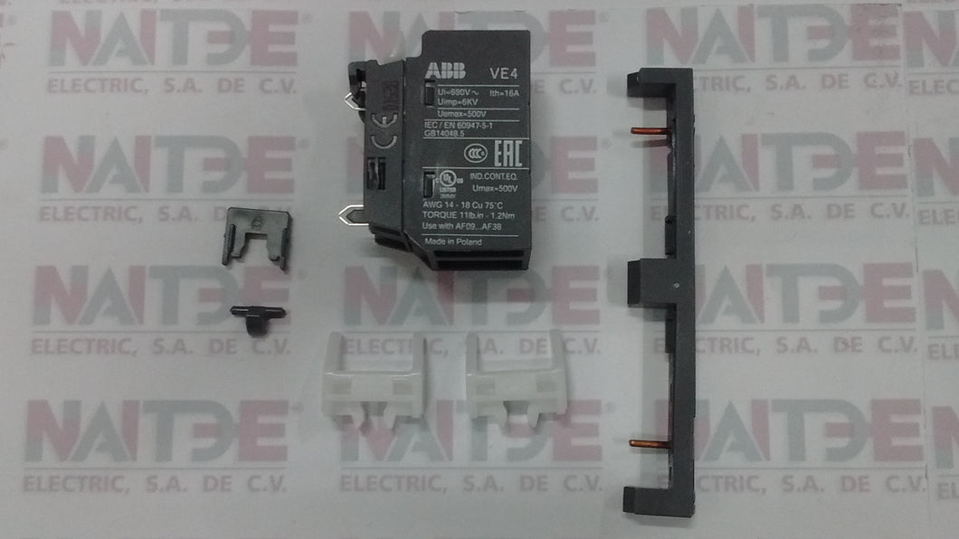 BLOQUEO MECANICO / ELECTRICO ABB  TIPO VEM4, AF09...AF38 CAT. 1SBN030111R1000
