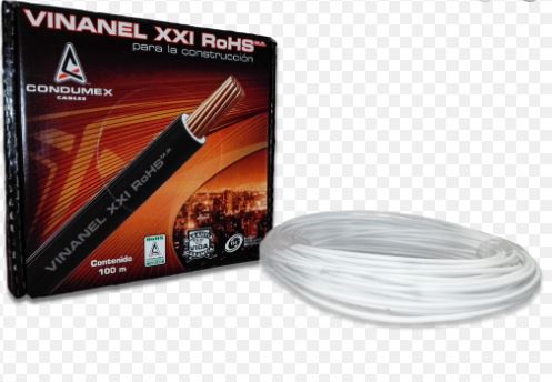 CABLE ELECTRICO VINANEL CONDUMEX CAL.20 BLANCO THW-LS 600 V 90 G