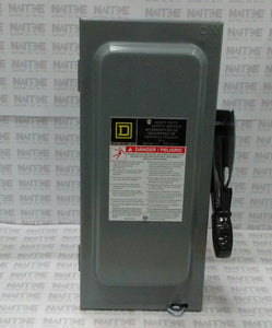 INTERRUPTOR DE SEGURIDAD SQUARE D VHU361 NEMA1 3P 30 AMP 600 V SERV.PESADO  SIN FUSIBLES