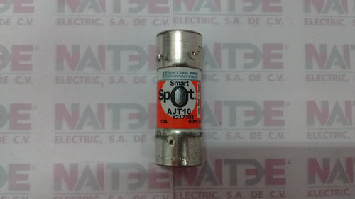 FUSIBLE FERRAZ AJT10, 10 AMP 600 V ( JTD010 LITTELFUSE )