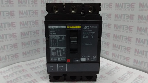 INTERRUPTOR TERMO SQUARE D  HDL36050  3P 50 AMP 600V 18 kA