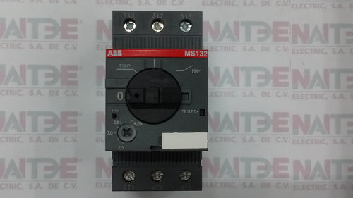 GUARDAMOTOR ABB  MS132-4.0,2.5 - 4.0 AMP.230/440 VCA, 100/20 kA CAT.1SAM350000R1008
