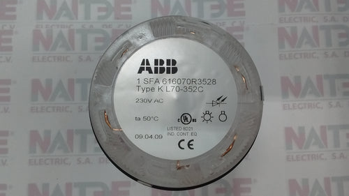 MODULO LUMINOSO INTERMITENTE  BLANCO ABB KL70-352C, 230 V CA/CD.CAT.1SFA616070R3528 LED INTEGRADO
