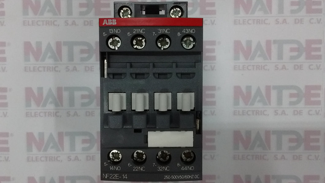 CONTACTOR RELEVADOR ABB NF22E, 250-500 V CA/CD, 2NA+2NC CAT. 1SBH137001R1422