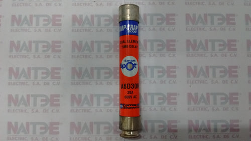 FUSIBLE FERRAZ A6D30R, 30 AMP 600 V