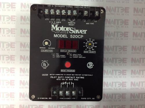 MOTOR SAVER (PROTECCION PARA MOTOR ) MODELO = 520CP  DE 470 - 600 VAC.