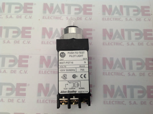 LUZ PILOTO PULSADORA ALLEN BRADLEY 800T-PST16 120V