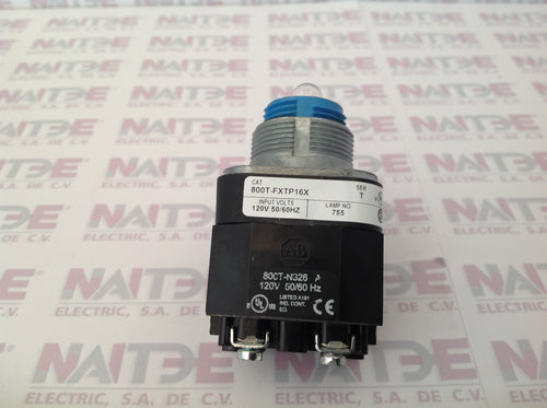 BOTON PULSADOR ILUMINADO ALLEN BRADLEY 800T-FXTP16X SIN CAPUCHON