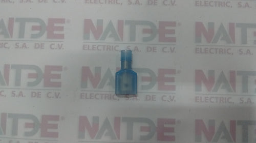 TERMINAL FASTON MACHO TEAC -1/4 L AISLADO COLOR AZUL (S/M)