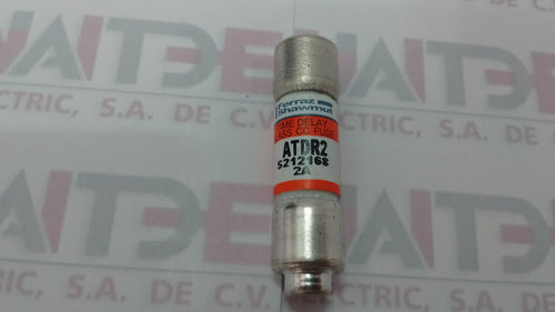 FUSIBLE FERRAZ ATD2R, 2 AMP 600 V C/RET ( BUSSMANN LP-CC-2 )