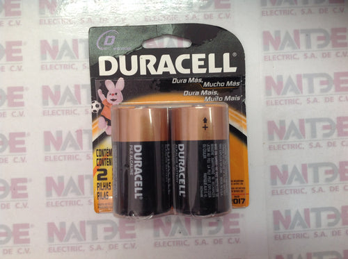 PILA ALCALINA DURACELL DE 1.5 V.  ( D-1 ) (mzo 2017)