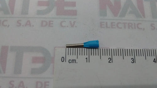 TERMINAL DE PUNTA HUECA 480 STARFIX  376 62,  DE 0.75 MM CAL.20 COLOR AZUL.