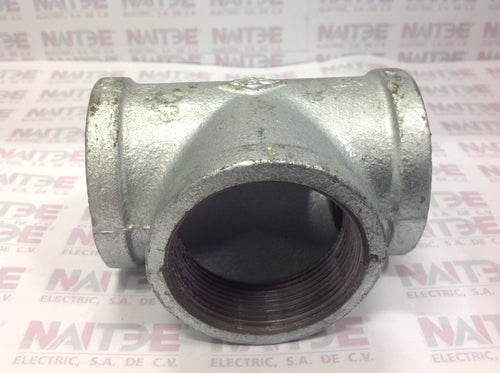TEE GALVANIZADO DE 2 PULG