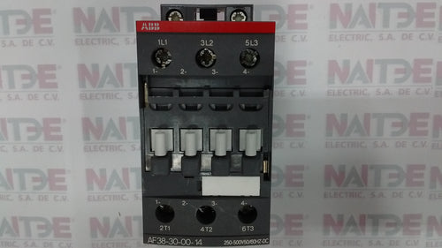 CONTACTOR TRIPOLAR ABB AF38-30-00 BOBINA 250-500 V CA/CD. CAT. 1SBL297001R1400
