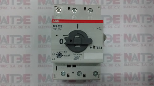 GUARDAMOTOR ABB  MS325 ,  2.5-4.0 AMP, 100 kA 1SAM150000R1008