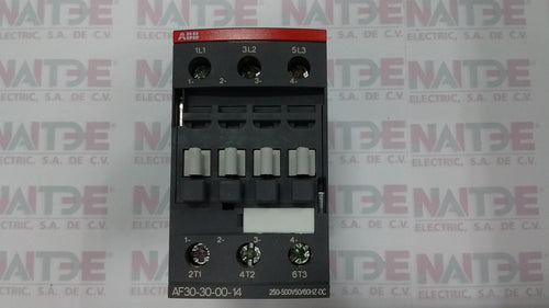 CONTACTOR TRIPOLAR ABB  AF30-30-00 BOBINA 250-500 V CA/CD. CAT. 1SBL277001R1400
