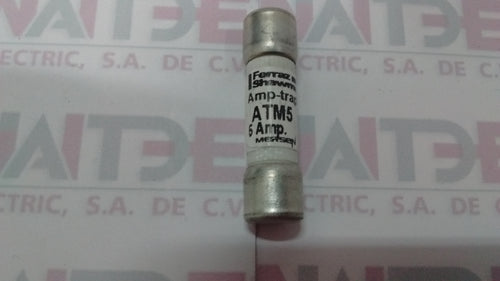 FUSIBLE FERRAZ ATM5, 5 AMP 600 V